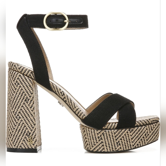 SAM EDELMAN STRAPPY DRESSY SLINGBACK SANDALS 8-8.5 - Picture 2 of 5